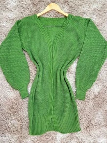 Women Cardigans - 綠色 - 查看 4