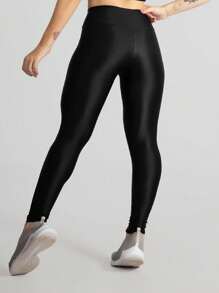 Women Sports Leggings - 黑色 - 查看 1