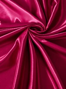 4pcs Solid Color Bedding Set (1 Bedsheet, 1 Bedspread, 2 Pillowcases Without Pillow Core) Made Of Shandong Ramie, For Home Bedroom - Wine Red - View 8