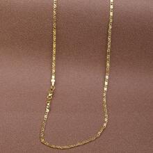 1pc High-End French Style Necklace, 18K Gold Plated Copper Car Flower & Meteor Pendant, 3mm Width Chain, 16-30inches Length, For Women & Men Daily Wear, Parties, Weddings, And Gifts