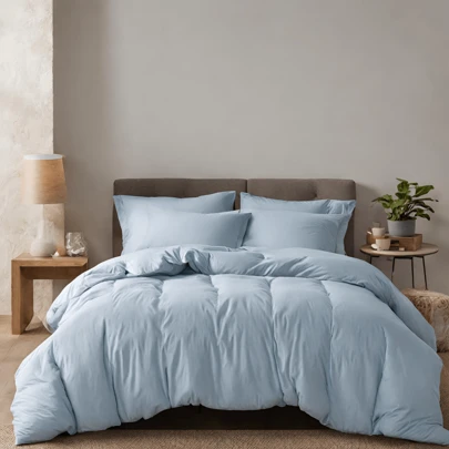 Capa De Edredom Queen Duvet Com Zíper 2,60 x 2,40m 200 Fios 100% Algodão Ultra Macio