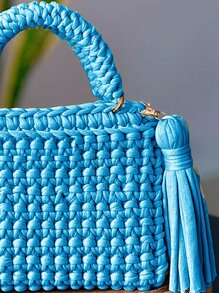 Women Tote Bags - Baby Blue - View 2