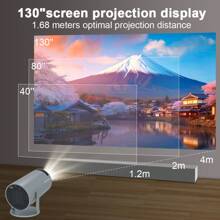 Magcubic投影機 4k Android 11 Hy300 雙wifi6 200ansi Allwinner H713 Bt5.0 1080p 1280 * 720p 影院戶外便攜式投影機 - 灰色 - 查看 7
