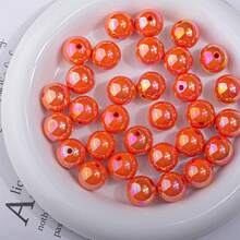 Uv鍍膜多巴胺色丙烯酸珠子diy手鏈製作工具,直孔款 - 彩色 - 查看 8