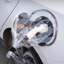 New Energy Rain Cover For Electric Vehicle Charger, Car Charging Gun, Plug Row, Waterproof - Pink - View 5
