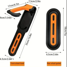 1 Miếng Treo tường Heavy-duty Xe đạp Giá đỡ , Tiết kiệm không gian Xe đạp Treo tường Đứng Đối với Trong nhà Chỗ sửa xe Xe đạp Lưu trữ - trắng - Xem 10