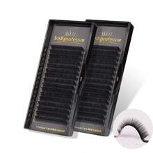 Mix 8-20mm Classic Individual Eyelashes Extension 16 Rows ,Lightweight Black Soft Natural Cashmere Individual Volume Eyelasheslash Clusters,Eyelash Clusters,Individual Eyelashes,Lashes,Fake Lashes - D - View 3