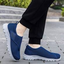 Men's Casual Mesh Sneakers, Wide Toe Box, Lightweight, Breathable, Comfort Walking Shoes For Wider Feet, Suitable For Spring/Summer