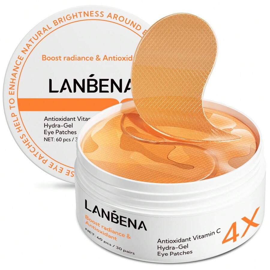 Vitamin C Under Eye Patches(30 Pairs) Cooling Eye Masks For Dark