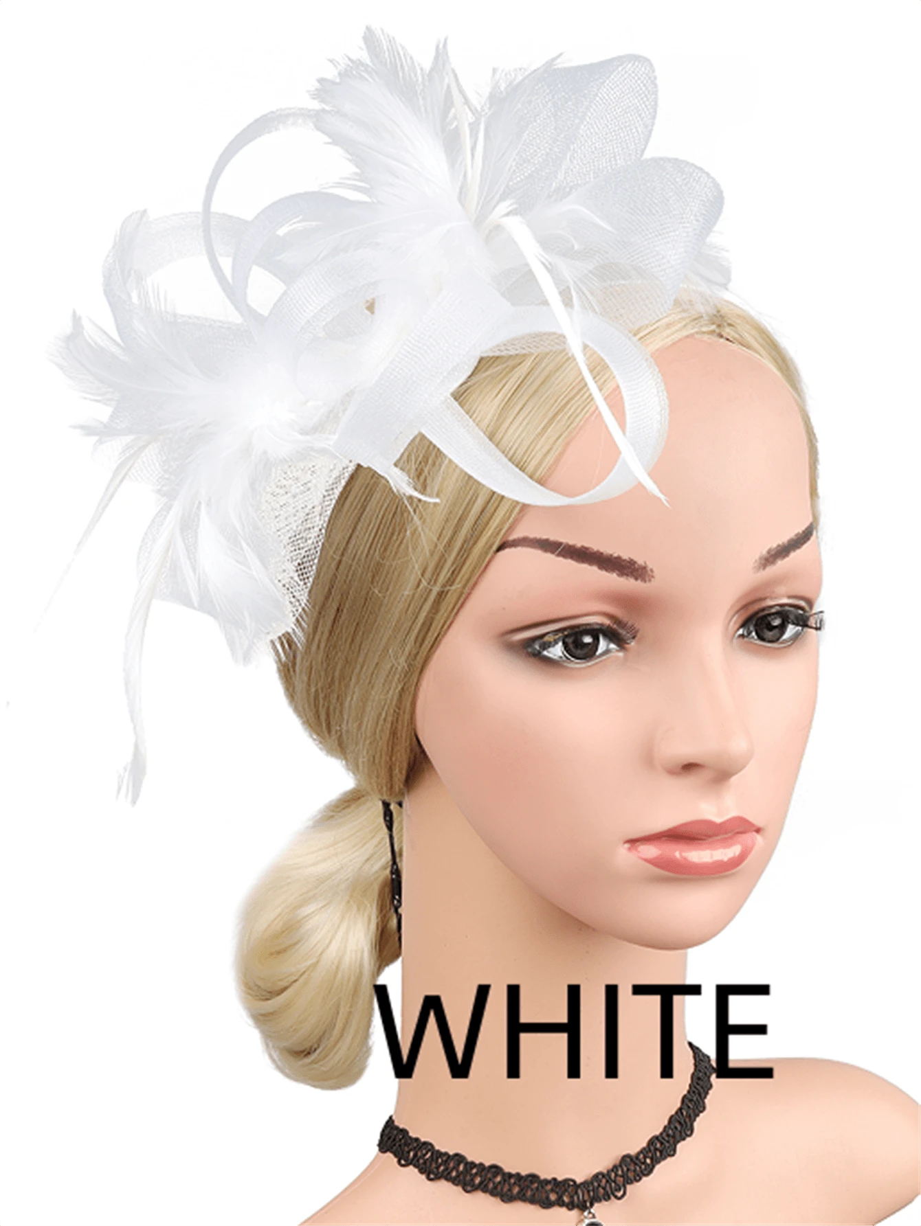 Sombrero De Kentucky-Derby Negro Para Mujer, Tocados Para