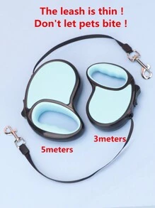 1 Pieza De 3m/5m Correa Retráctil Para Mascotas Automática Resistente A Rayones Con Colores Tipo Macaron Y Cubierta De Carcasa Con Textura Mate
