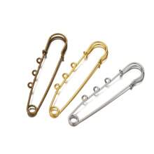 10pcs Heavy Duty Pins Metal Brooch Pin Kilt Pins Fasteners With 3 Loops For DIY Crafts Jewelry Making Arts Sewing Clothes Blankets Skirts Kilts Knitted Fabric
