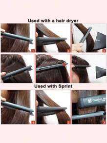 1 Pièce Peigne De Lissage De Cheveux En Forme De V, Convient Pour La Coiffure De Salon Et À Domicile, Pliable Et Facile À Utiliser, Pour La Coupe, Le Démêlage Et Le Lissage