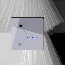 100 piezas Bolsas de empaque OPP transparentes, para empacar libros, decoraciones, papelería, regalos, abarrotes, etc. Bolsas a prueba de polvo y humedad, vuelta a la escuela Día de San Valentín