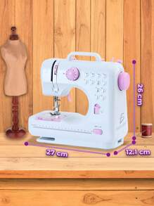 Maquina HOG.66.P 12 Tipos de Patrones Función Multifuncional Versatilidad para Todos los Proyectos de Costura ELE-GATE - Blanco - Ver 2