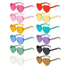 12pcs/Set Heart Shape Glasses Love Glasses For Men & Women - Holiday Party Supplies, Christmas