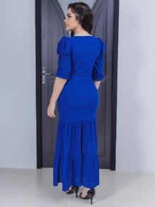 Women Dresses - 寶藍色 - 查看 2