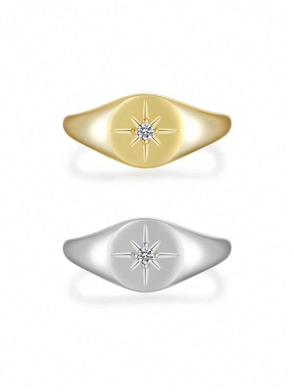 ANDYWEN 1 قطعة أنيقة وعصرية 925 فضة مكعب زركونيا الدائري للنساء ، حفلة هدية للذكرى السنوية الزفاف المشاركة مجوهرات الزفاف