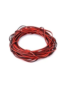 5 Meter 22AWG Electrical Wire, 2 Core Black Red Wire Cable, Extension Wire Cable, For Car LED Strip Light - Black - View 1