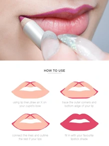 12 Piezas/set Conjunto De Lápiz Delineador De Labios Mate Impermeable Y Fácil De Aplicar - Multicolor - Ver 6