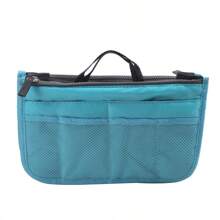 Túi đựng đồ du lịch cầm tay thiết yếu – Túi du lịch cầm tay bằng polyester có nhiều ngăn để dễ dàng cất giữ cho túi đựng đồ du lịch, túi đựng đồ trang điểm, túi đựng mỹ phẩm, túi đựng đồ đi nghỉ, túi đựng đồ trang điểm dung tích lớn, hộp đựng đồ trang điểm, đựng son môi, cọ, đồ chăm sóc da, điện thoại di động, tiền xu, đồ dùng nhỏ, dùng trong nhà, quà tặng, kỳ nghỉ và lễ hội Halloween Giáng sinh đa chức năng, phong cách Boho - Nhiều màu - Xem 12