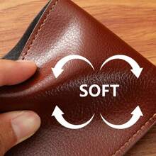 Men's Pu Leather Wallet, Large Capacity Multi-Card Slots, Business Casual Style, Ideal Gift For Men's Birthday Or Partner Large Capacity Multi-Card Slots, Business Casual Style, Birthday Gift, Graduation Gift, Father's Day Gift