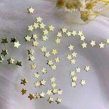 30颗迷你星星美甲饰品，金色和银色，小星星美甲装饰，小五角星迷你指尖饰品，美甲装饰DIY美甲饰品美甲宝石美甲用品美甲 - 彩色 - 查看 9