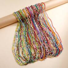 Minimalistischer, sexy Körperkette für den Strand, handgefertigt aus Glas- und Samenperlen. Elastisches Design in mehreren Farben, perfekt für Party-Mädchen oder als Halloween Geschenk