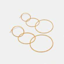 Elegantes Aretes De Borla Geométricos Con Forma Redonda, Adecuados Para Accesorios De Uso Diario Para Mujeres