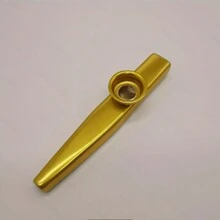 Metal Kazoo De Flauta Para Principiantes Para Tocar, Instrumento - Verde - Ver 4