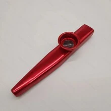 Metal Kazoo De Flauta Para Principiantes Para Tocar, Instrumento - Verde - Ver 3