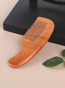 2pcs/Pack Small Size Baby Bath Soft Brush & Small Wooden Comb Set For Infant Hair Cleaning, Perfect Gift For Newborns, Random Wood Color