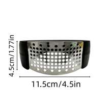 1pc Stainless Steel Garlic Press, Manual Garlic Crusher, Multifunctional Kitchen Garlic Mincer, Garlic Press Gadget, Stainless Steel Garlic Crusher For Home Use, Random Delivery Of New And Old Models