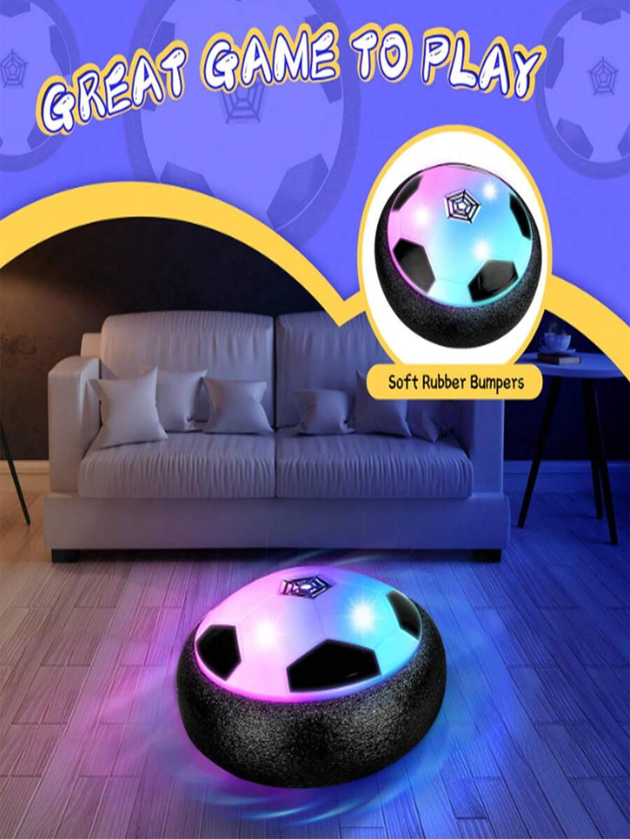 1pc electric floating soccer ball toy with led light for children