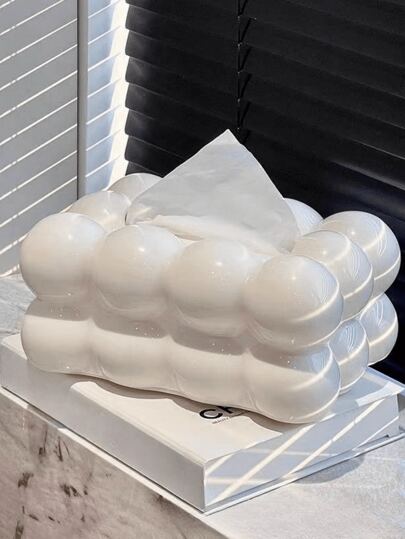 1 stuk High-end Plastiek Tissue doos Geschikt Voor Woonkamer , Huishouden , Bureaublad , Koffie Tafel Decoraties Tissuehouder , Creatief Opslag & Weergave Papier Luxe Tissue doos