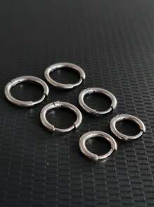 Men's Earrings - Silver - View 3