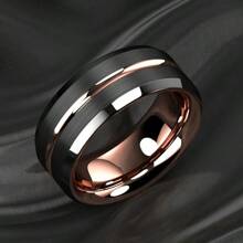 8mm) Unisex Or Men's Stainless Steel Wedding Ring. The Best Holiday Gift Ring For Favorite People
