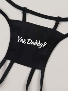 Dames Zwarte Sexy Ademende Naadloze Bloemenprint G-String Slipjes