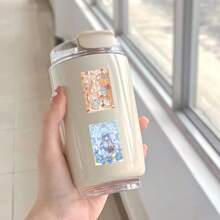 50入組可愛卡通少女海報塗鴉貼紙,適用於筆記型電腦、筆記本、手機、日記等diy裝飾 - 彩色 - 查看 7