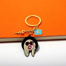 1pc TS Singer Character Keychain, Cute Tay Car Keychain, Student Bag Pendant, Gift - Multicolor - View 9