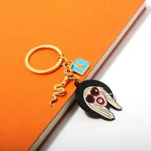 1pc TS Singer Character Keychain, Cute Tay Car Keychain, Student Bag Pendant, Gift - Multicolor - View 3