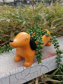 New Cross-Border Dachshund Dog Flower Pot Ornament Resin Craft Outdoor Garden Landscape Plant Pot Decoration - Dachshund Dog Flower Pot a - View 7