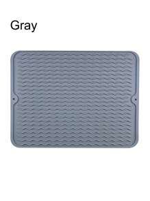 1 件装硅胶沥水垫，带波浪凹槽的多功能硅胶杯沥水垫，耐热桌垫 - 1pcs - 查看 5