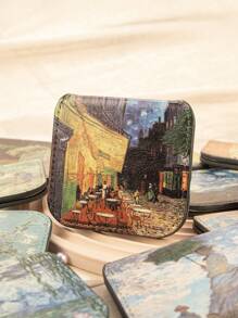 1个方形可折叠不锈钢化妆镜,8K高清,防碎,是送给妈妈、阿姨、奶奶、女儿、侄女、姐妹、新娘和伴娘的理想礼物,适合节日、生日、婚礼、母亲节和情人节等场合。 化妆、价格实惠、房间装饰、梳妆台、旅行、卧室、化妆配件、镜子、化妆镜、迷你镜、便携镜、小镜子、手持镜、价格实惠、圣诞礼物、化妆品、化妆工具、便宜货、礼物、女士礼物、圣诞礼物 - 彩色 - 查看 21