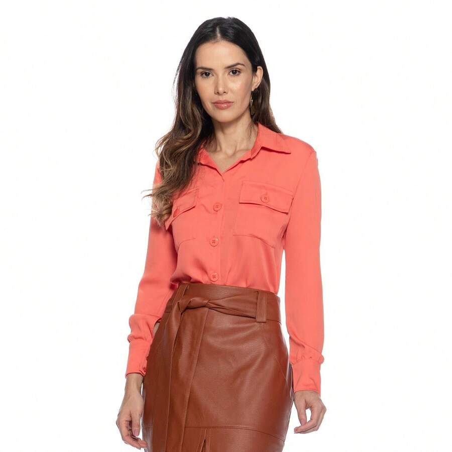 Women Blouses - Màu Hồng  Dưa hấu - Xem 1