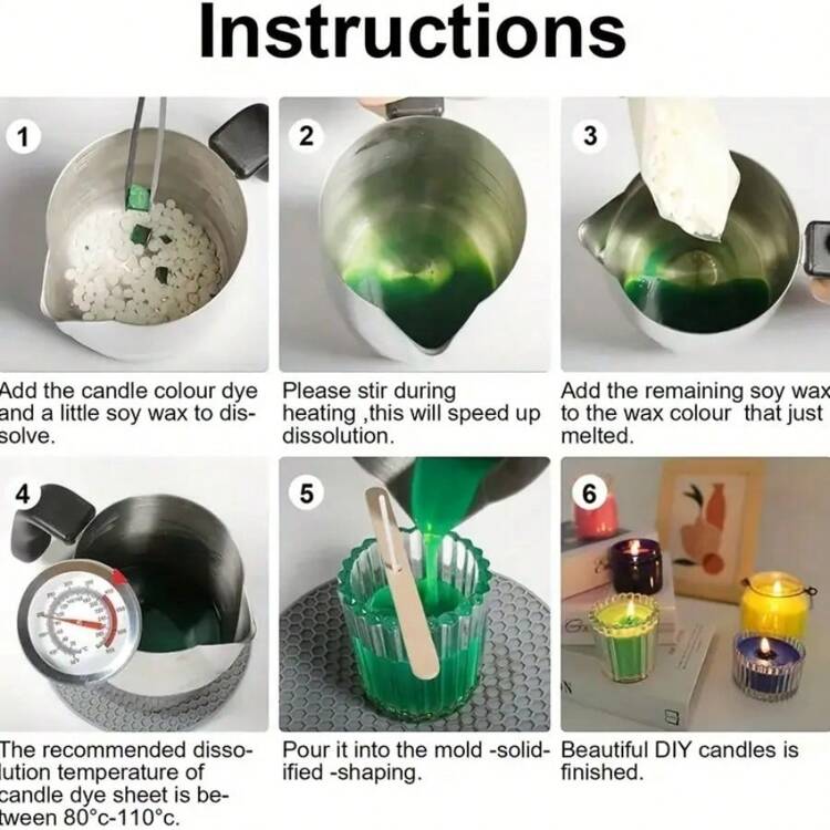 1 包 20 种颜色可供选择，蜡烛染料颜色蜡烛蜡颜料染料颜色蜡烛染料液体染料大豆蜡 DIY 蜡烛制作用品 - 5g - 查看 10