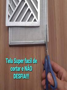 Tela Anti Inseto Alumínio Expandido Para Ralo, Portas e Janelas 15cmx100cm (Furos Internos 1mm X 2mm) - Cinza - Visão 3