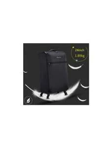 Maleta de viaje con ruedas de 20 pulgadas, ligera, equipaje de mano, bolsa de marca premium para la escuela, accesorios y artículos escolares - Negro - Ver 2