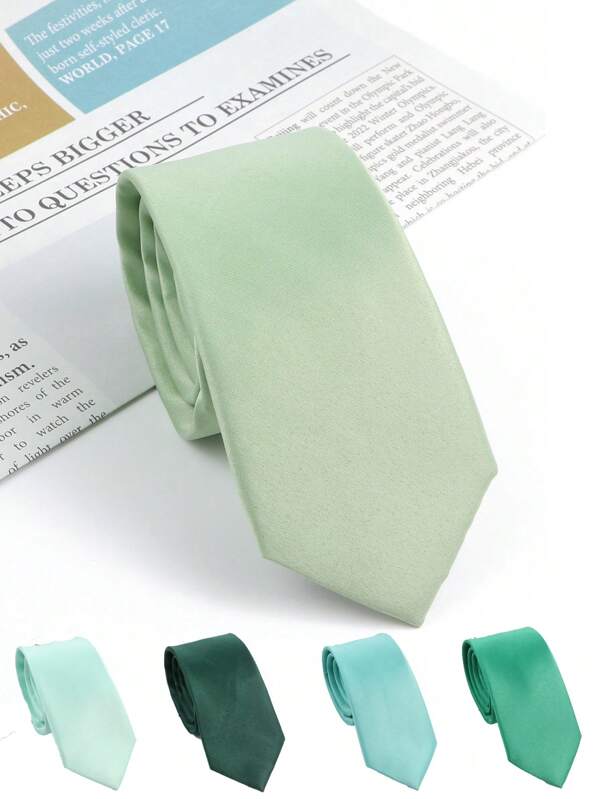 ZLQ&GOU 1 pieza Corbata de unicolor para hombre, adecuada para boda, fiesta, trabajo y vacaciones, 6cm de ancho