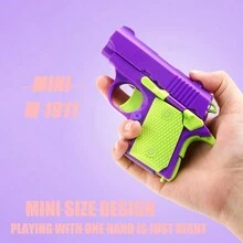 3d Gravity Defying Carrot Shaped Mini Toy Gun For Kids - Multicolor - View 6